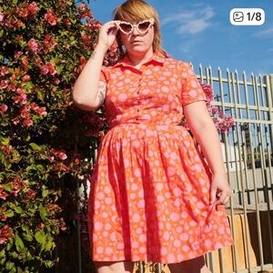 2X Tuesday of California Corral Dress Dandelion Print Never Worn